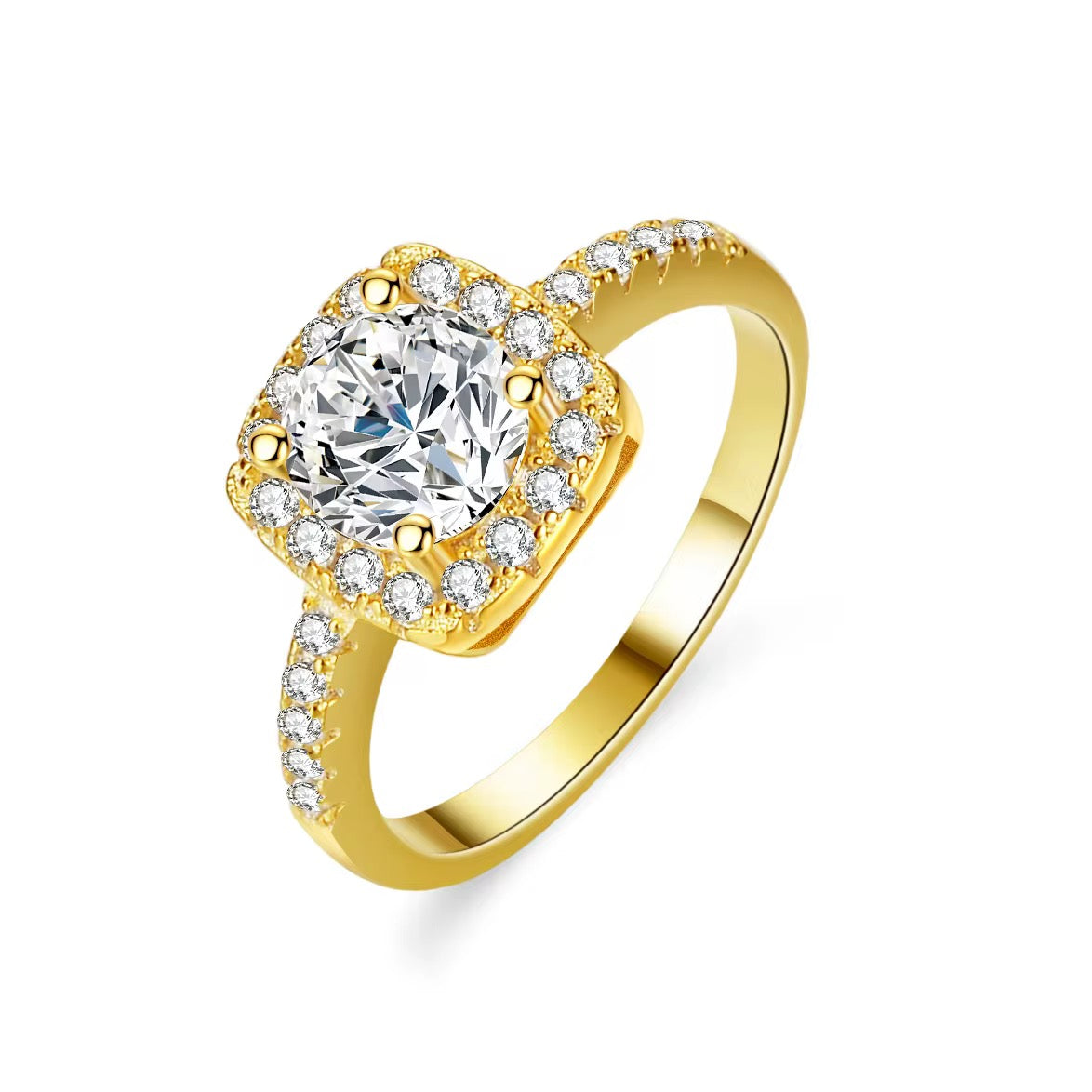 Fine Square Diamond Ring