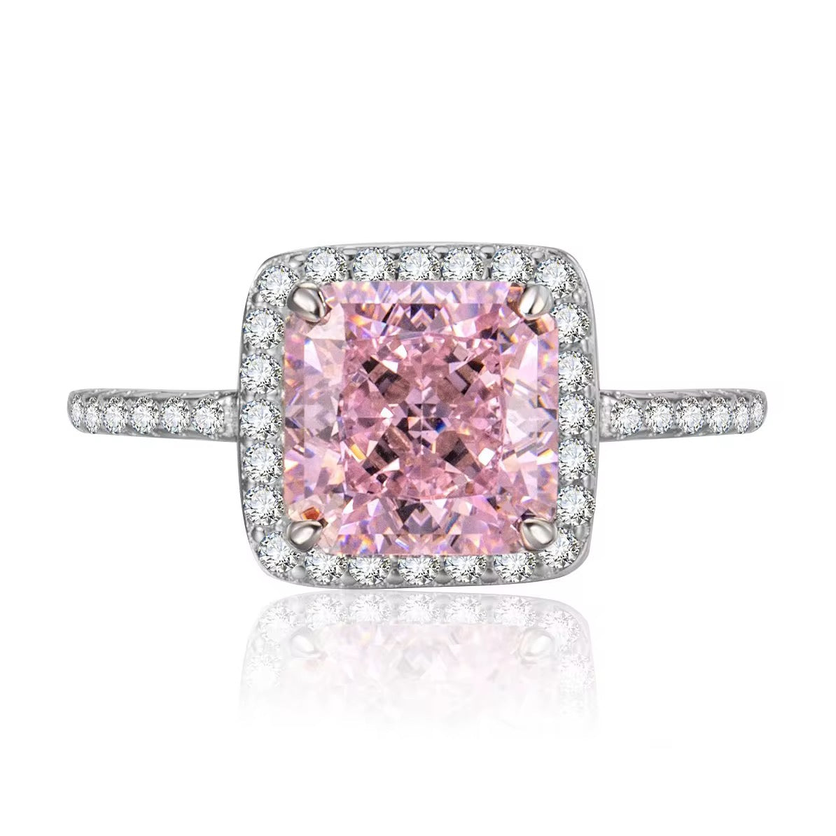 Fine Square Diamond Ring