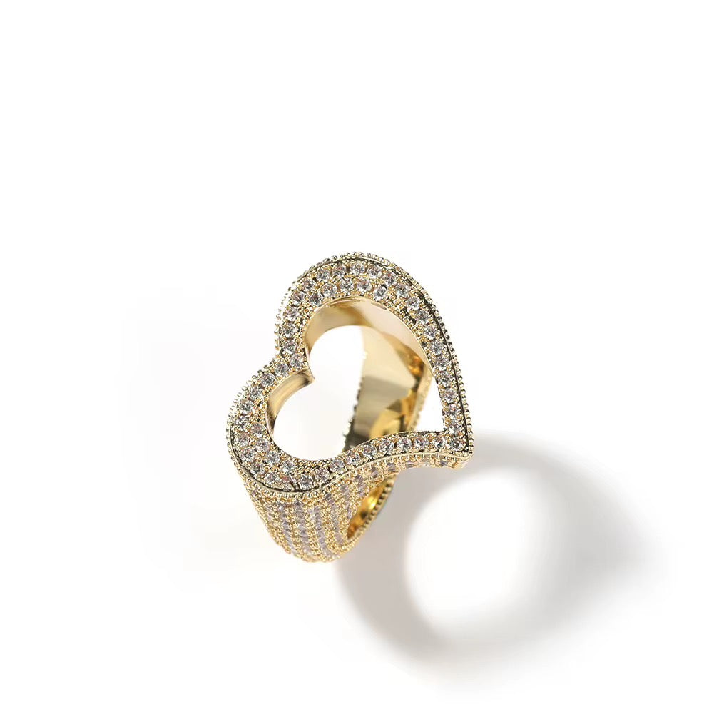 open heart ring
