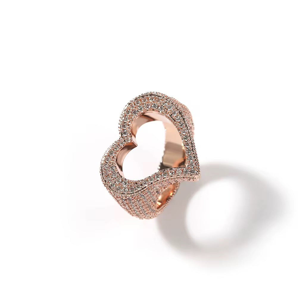 open heart ring