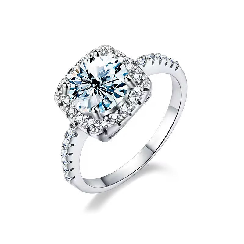 Fine Square Diamond Ring