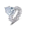 pear cut diamond ring