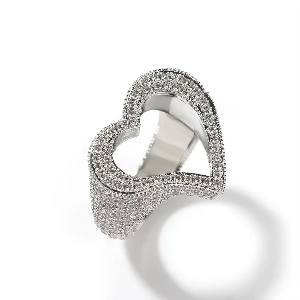 open heart ring