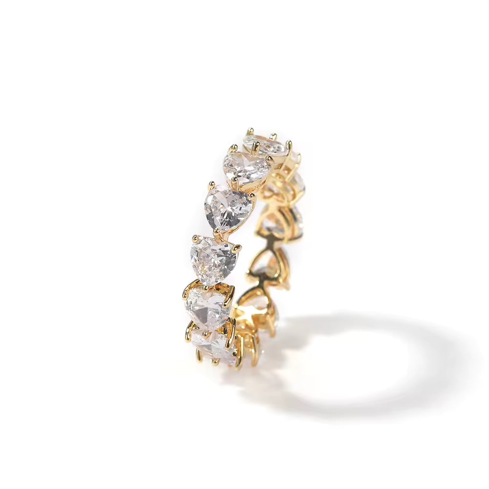 Single Heart Band Ring
