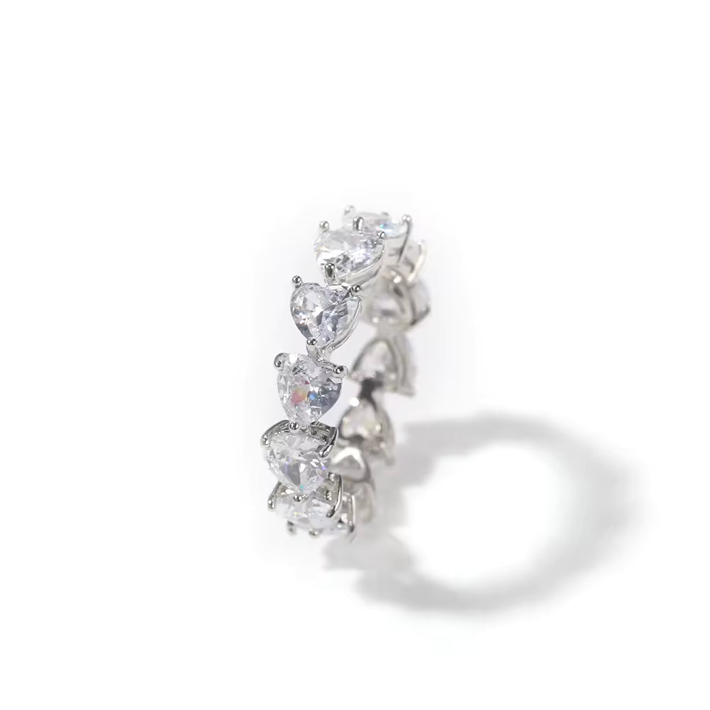 Single Heart Band Ring