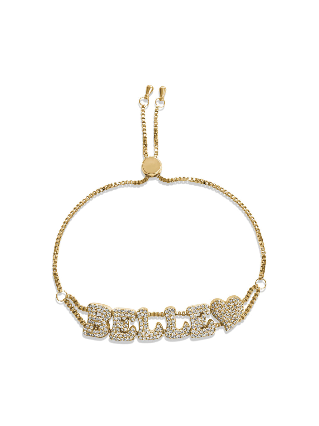 Custom Bubble Letter Bracelet