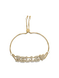 Custom Bubble Letter Bracelet