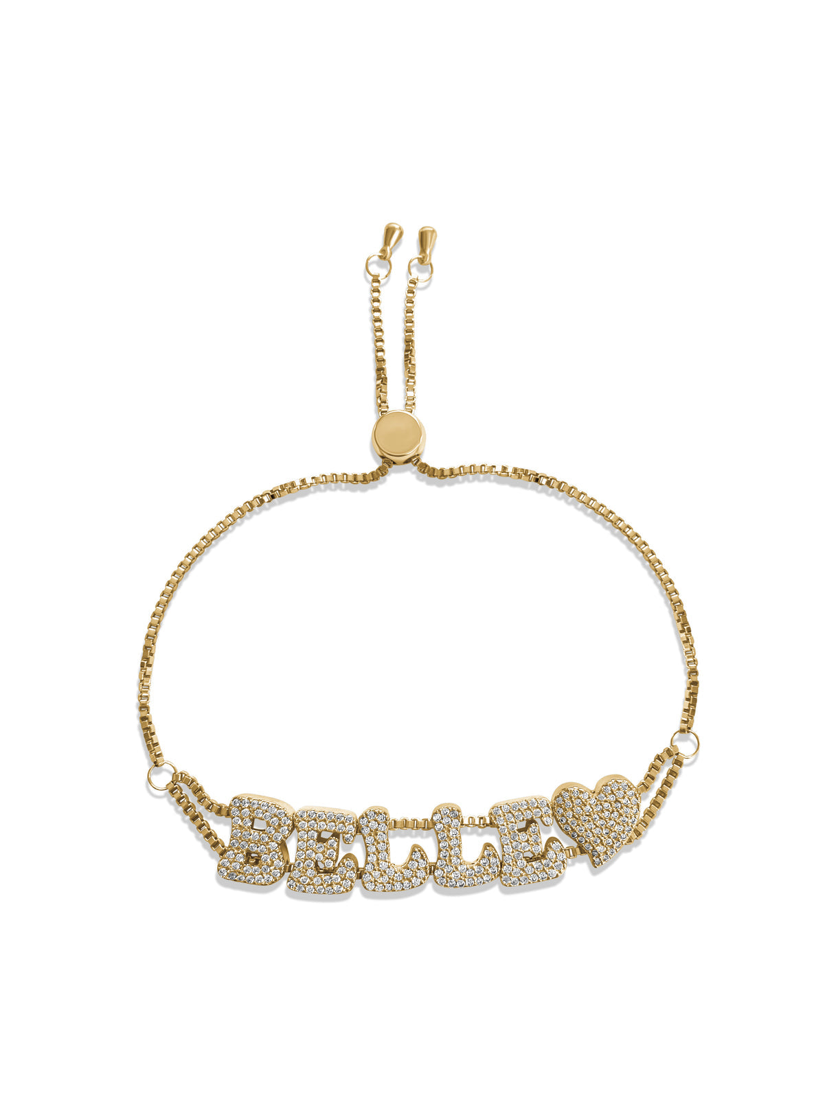 Custom Bubble Letter Bracelet