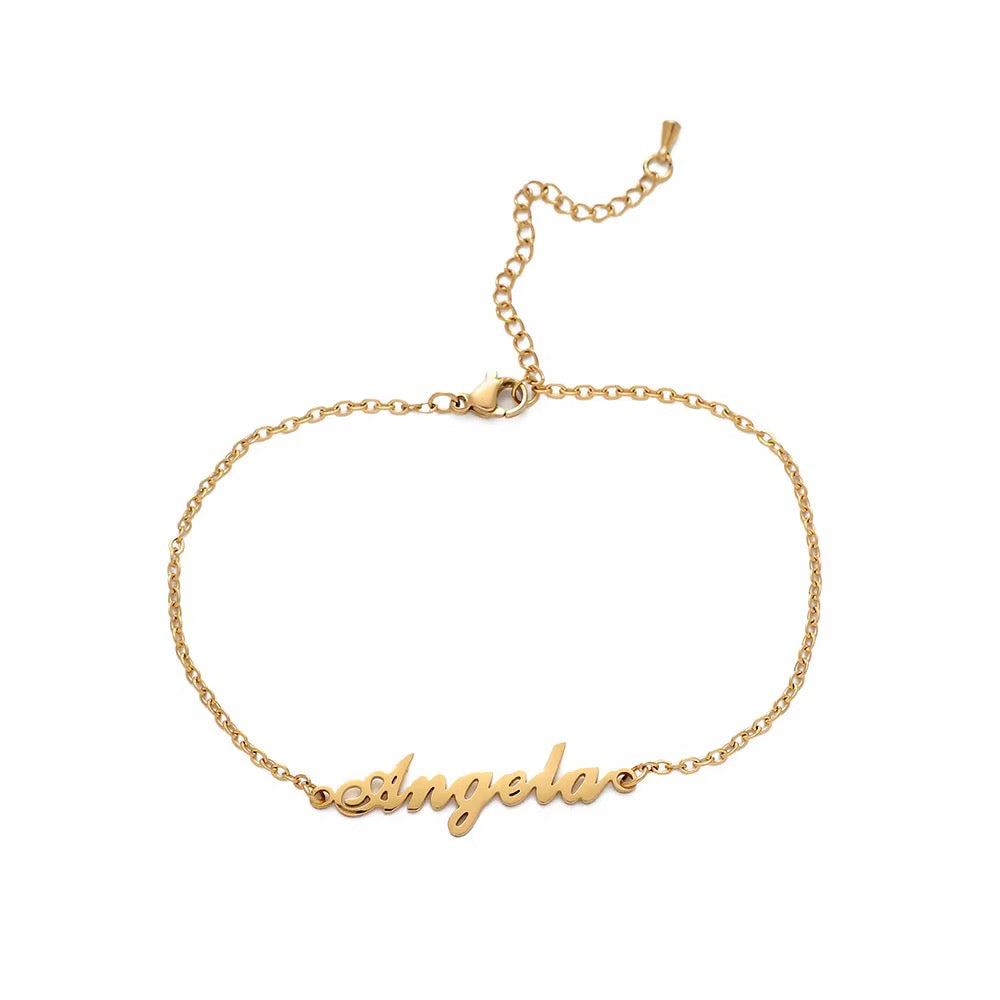 Classic Name Anklet