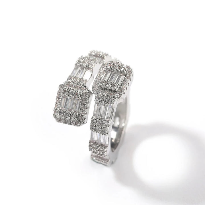 BAGUETTE DOUBLE SQUARE RING