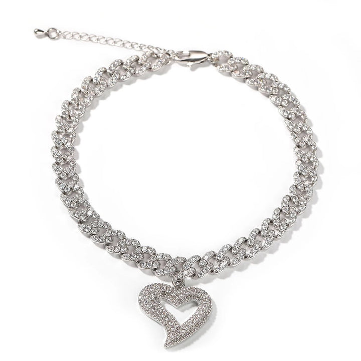 Cuban Heart Anklet